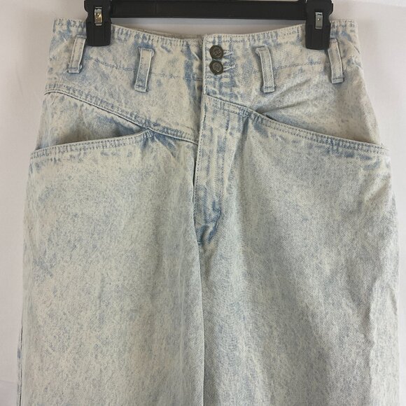 Vintage 80s Rio by Stephen Mardon Mom Jeans 11 Light Acid Wash Blue Tapered Leg - Picture 2 of 11